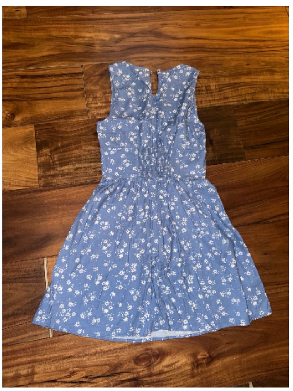 Reformation Blue Floral Smocked Girls' Dress